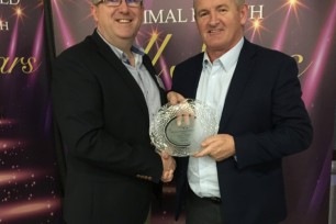 Liam Walsh winner at Animal Health All Stars Awards 2019